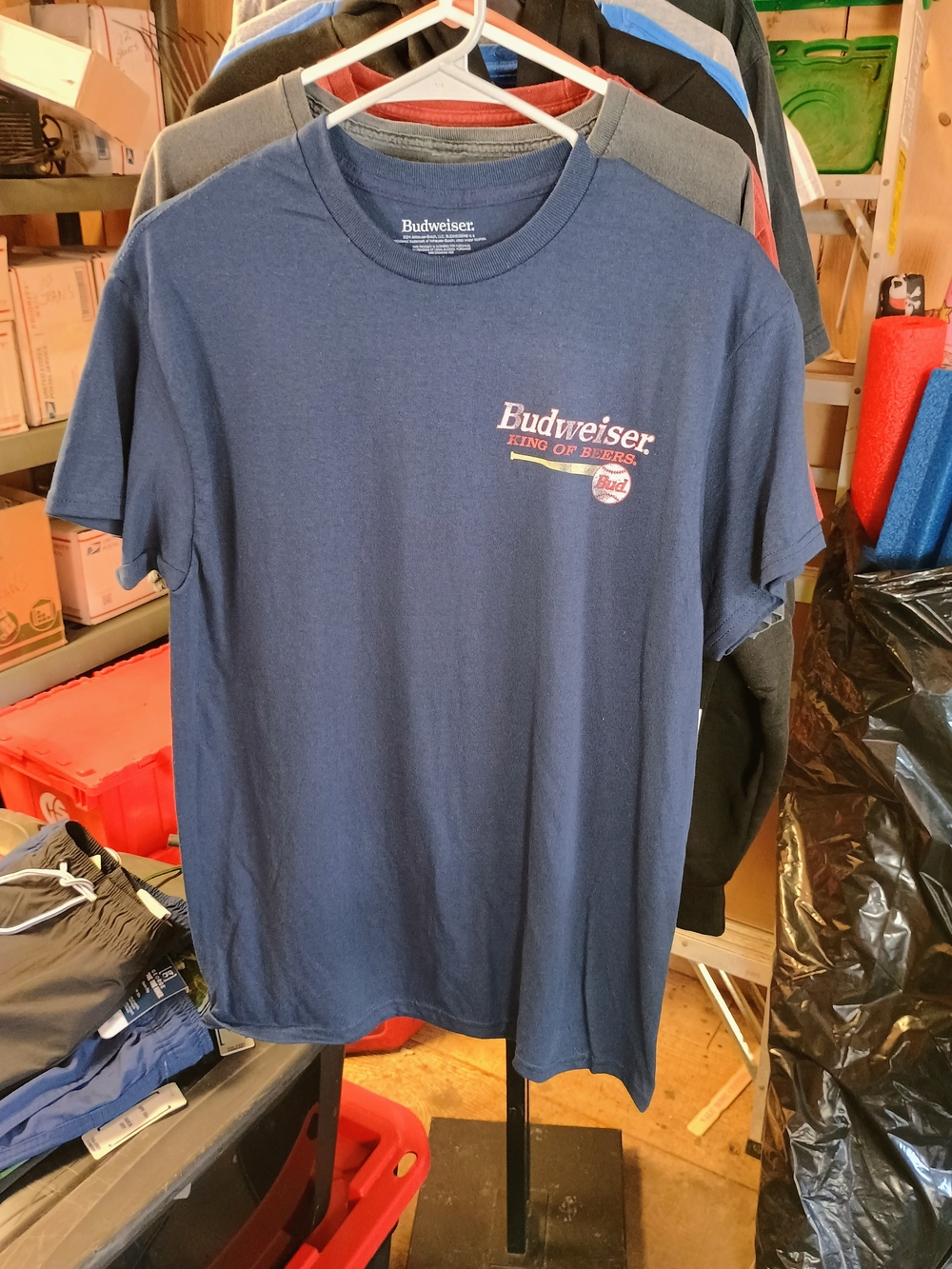 Budweiser Navy Short Sleeve Logo Tee Bin 21
